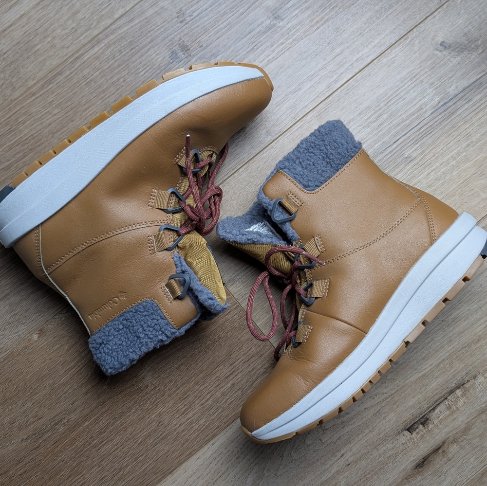 Columbia Maritza 7.5 Women's Brown Winter Boots with Gray Lining